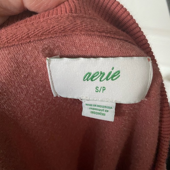 Aerie baggy velvet orange top - Picture 3 of 3